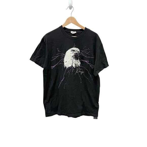 Rhuigi‎ x Pacsun Eagle Graphic T-shirt Black Men’s Size Medium - Picture 1 of 8